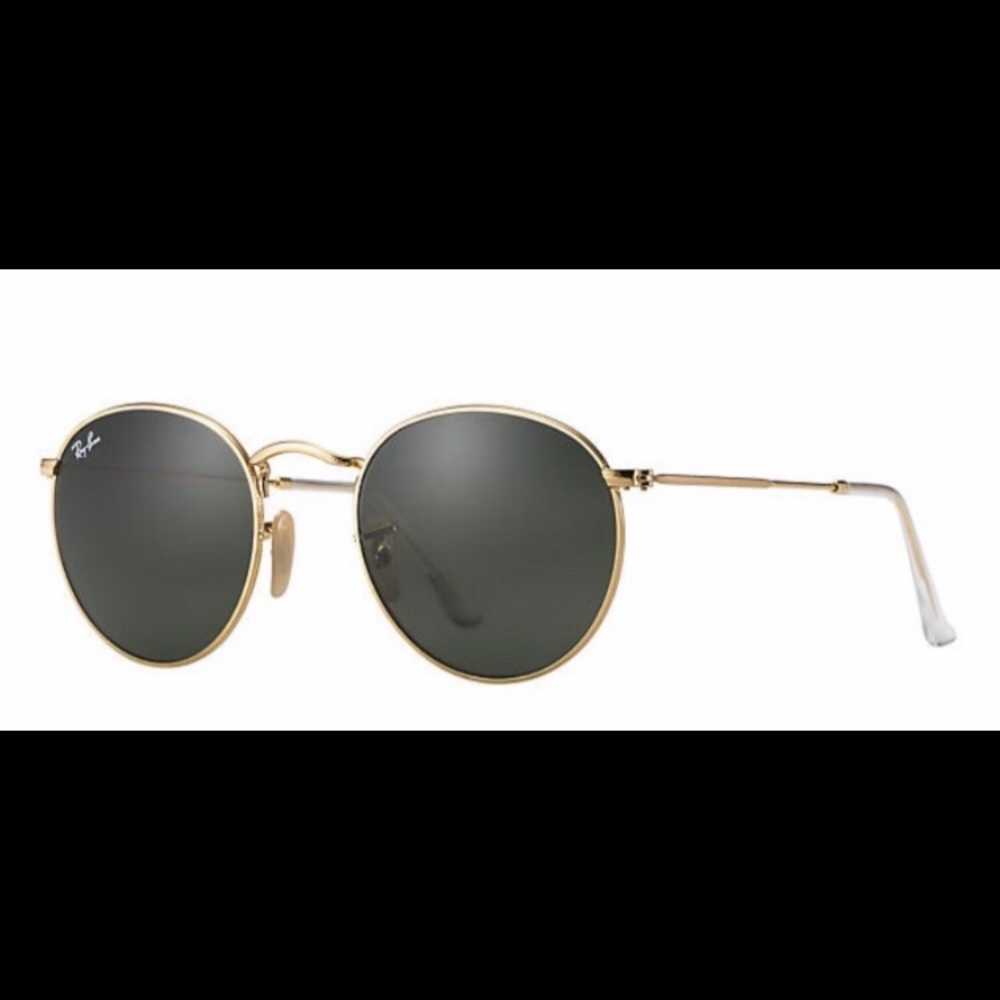 Gold ray bans!